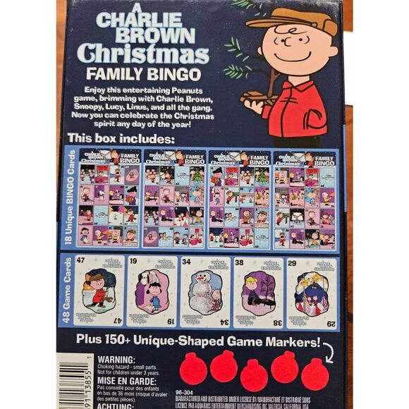 A Charlie Brown Christmas Family Bingo Game - Picture 2 of 4
